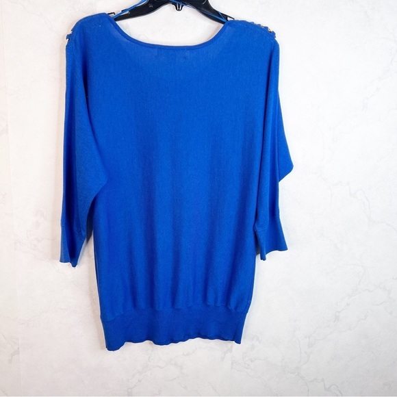 [MK] Almalfi Blue Gold Chain Sweater - Picture 3 of 3